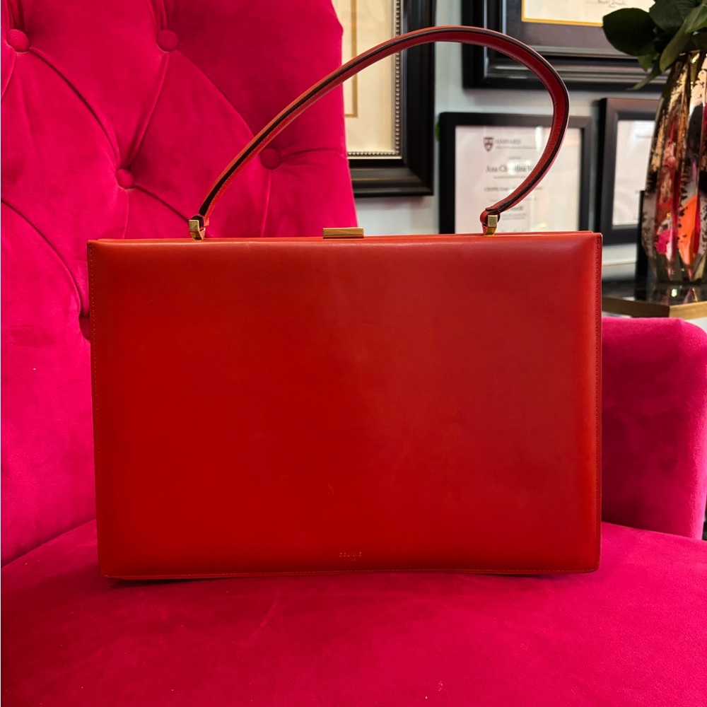 Celine Medium Clasp Handle Bag